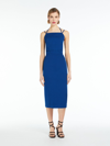 Max Mara Canvas Workwear Dress In Cornflower Blue