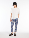 MAX MARA COTTON FAILLE TROUSERS