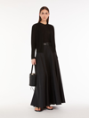 Max Mara Viscose Yarn Top In Black