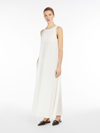 Max Mara Stretch Jersey A-line Dress In Ecru