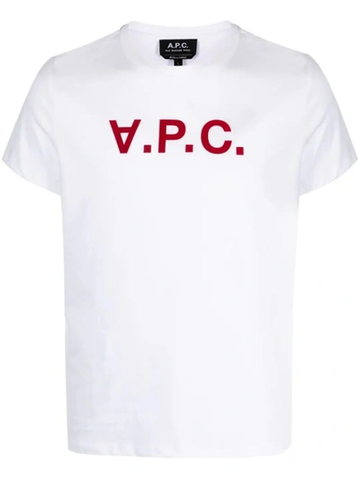 Apc Vpc Colour H Cotton T-shirt In White