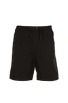 Msgm Buckle-strap Fastened Thigh-length Shorts In Black
