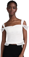 Miaou Renata Corset Top Dove In Dove
