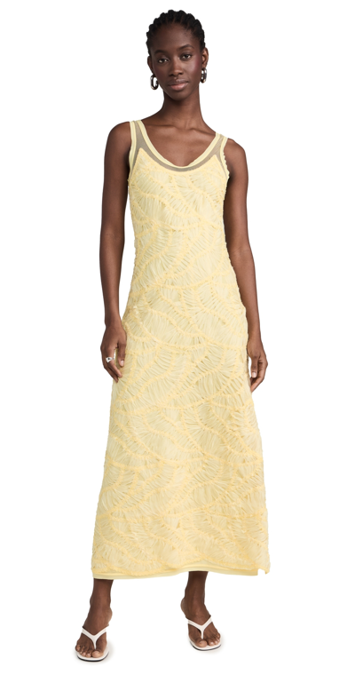 Simkhai Zakai Tank Maxi Dress Sulfur In Yellow