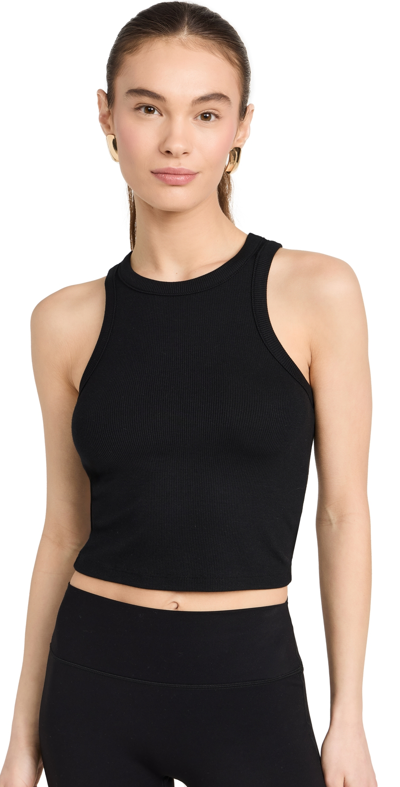 Splits59 Kiki Rib Crop Top Black