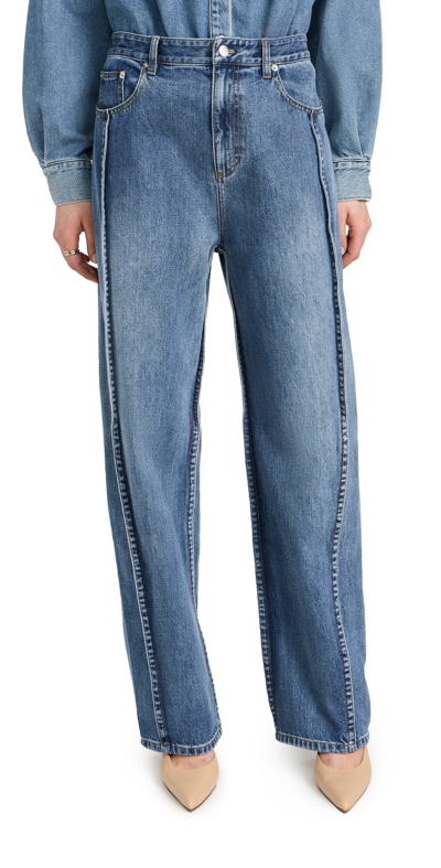 Tibi Tuck Jeans Classic Blue