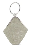 Ganni Diamond Glitter Ring Handle Bag In Gold