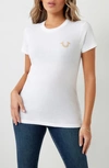 True Religion Brand Jeans Stud Logo Graphic T-shirt In Optic White