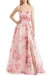 NEXT UP FLORAL CORSET A-LINE BALLGOWN