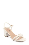 Journee Collection Meryl Block Heel Sandal In Bone