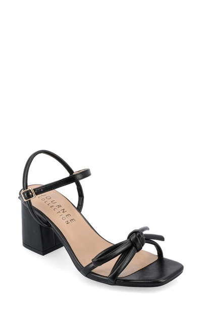 Journee Collection Meryl Block Heel Sandal In Black