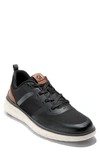 Cole Haan Generation Zerogrand Sneaker In Black/ British Tan/ Ivory
