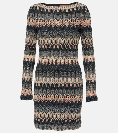 Missoni Lamé Minidress In Multicoloured