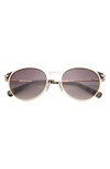 TED BAKER 53MM ROUND SUNGLASSES