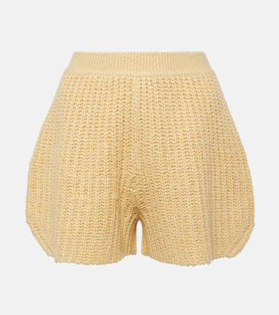 Loro Piana Silk-blend Shorts In Beige