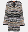 Missoni Zigzag Long-sleeve Top In Neutrals