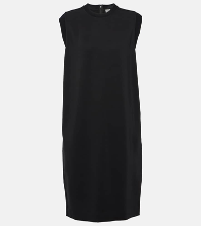 Totême Cady Midi Shift Dress In Black