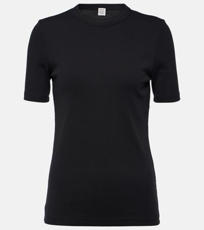 Totême Classic Rib Tee In Black
