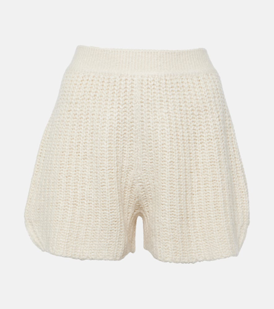 Loro Piana Silk Shorts In White