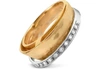 GUCCI DESIGNER RINGS TAMA - DIAMOND CHANNEL 18K YELLOW GOLD BAND RING