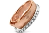 GUCCI DESIGNER RINGS TAMA - DIAMOND CHANNEL 18K ROSE GOLD BAND RING
