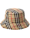 BURBERRY BURBERRY VINTAGE CHECK BOUCLE WOOL-BLEND BUCKET HAT