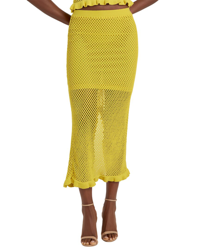 Cinq À Sept Kerry Knit Skirt In Yellow