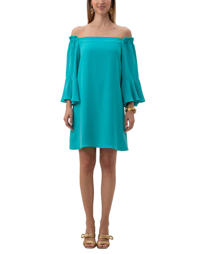 Trina Turk Knox Mini Dress In Tranquil Turquoise