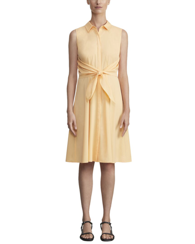 Lafayette 148 New York Mariel Wool & Silk-blend Dress In Yellow