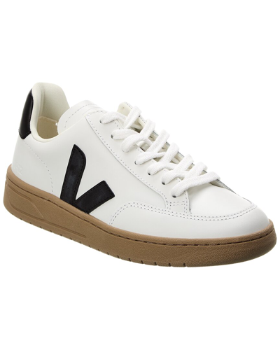 Veja V-12 Leather Sneaker In White