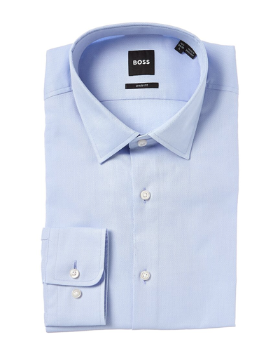 Hugo Boss Boss  Sharp Fit Dress Shirt In Blue