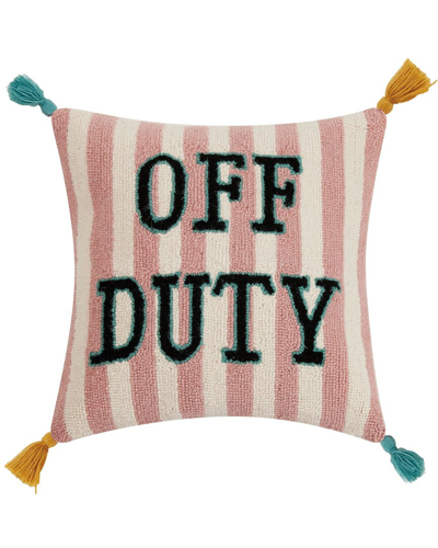 Yvonne Ellen Off Duty With Tassels Hook Pillow In Pink