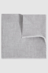 Reiss Siracusa Linen Pocket Square In Soft Ice
