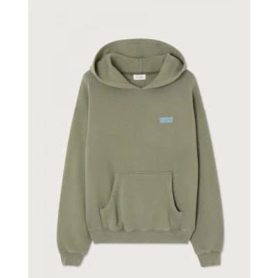 American Vintage Izubird Sage Hoodie In Green