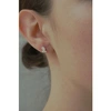 ATYPICAL THING SILVER INTERSECTING GEO STUD EARRINGS