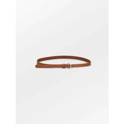 Becksondergaard Solid Slim Belt In Brown