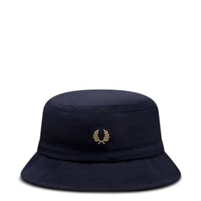 Fred Perry Nylon Bucket Hat In Blue