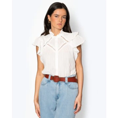 Suncoo Lady  Blouse In White