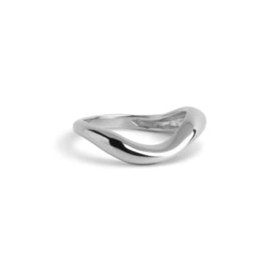 Enamel Copenhagen Agnete Ring Small Silver In Metallic