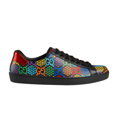 Pre-owned Gucci Ace Gg Supreme Low 'psychedelic - Black'