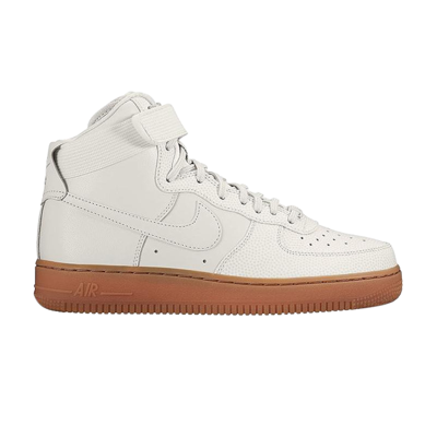 Pre-owned Nike Wmns Air Force 1 Hi Se 'grey Gum' In White