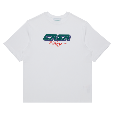 Pre-owned Casablanca Casa Racing 3d Printed Oversized T-shirt 'white'