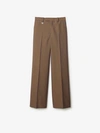 Burberry Wool Tailored Trousers In Tawny
