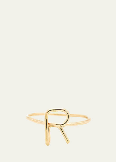 Atelier Paulin 18k Yellow Gold Alphabet Ring