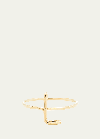 Atelier Paulin 18k Yellow Gold Alphabet Ring In L