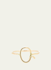 Atelier Paulin 18k Yellow Gold Alphabet Ring In Q