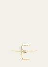 Atelier Paulin 18k Yellow Gold Alphabet Ring In E