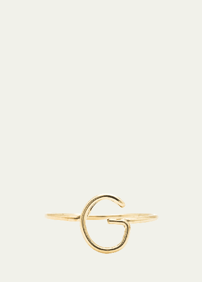 Atelier Paulin 18k Yellow Gold Alphabet Ring