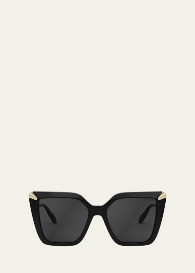 Bvlgari Serpenti Butterfly Sunglasses In Black