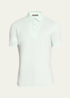 Loro Piana Men's Cotton Pique Polo Shirt In Cottage Green